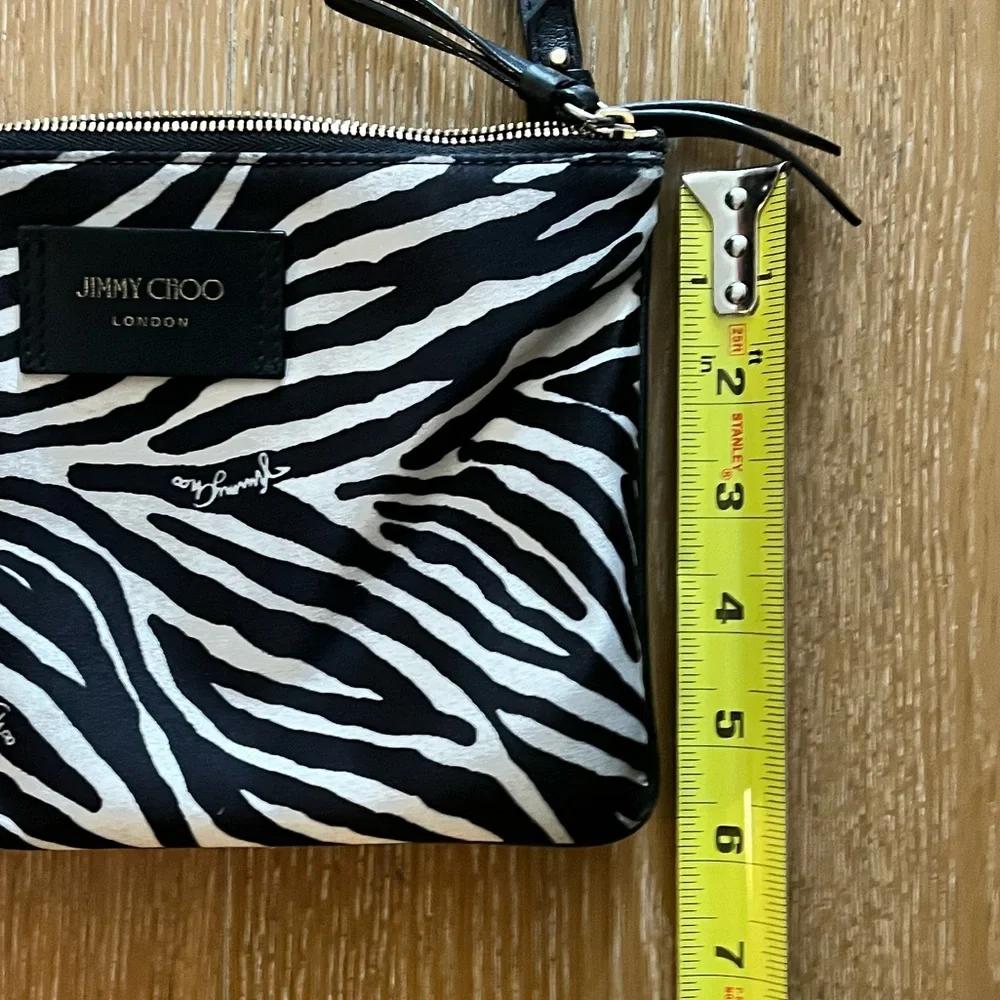 Jimmy Choo Black and White Zebra Crossbody Bag used - Picture 9 of 13